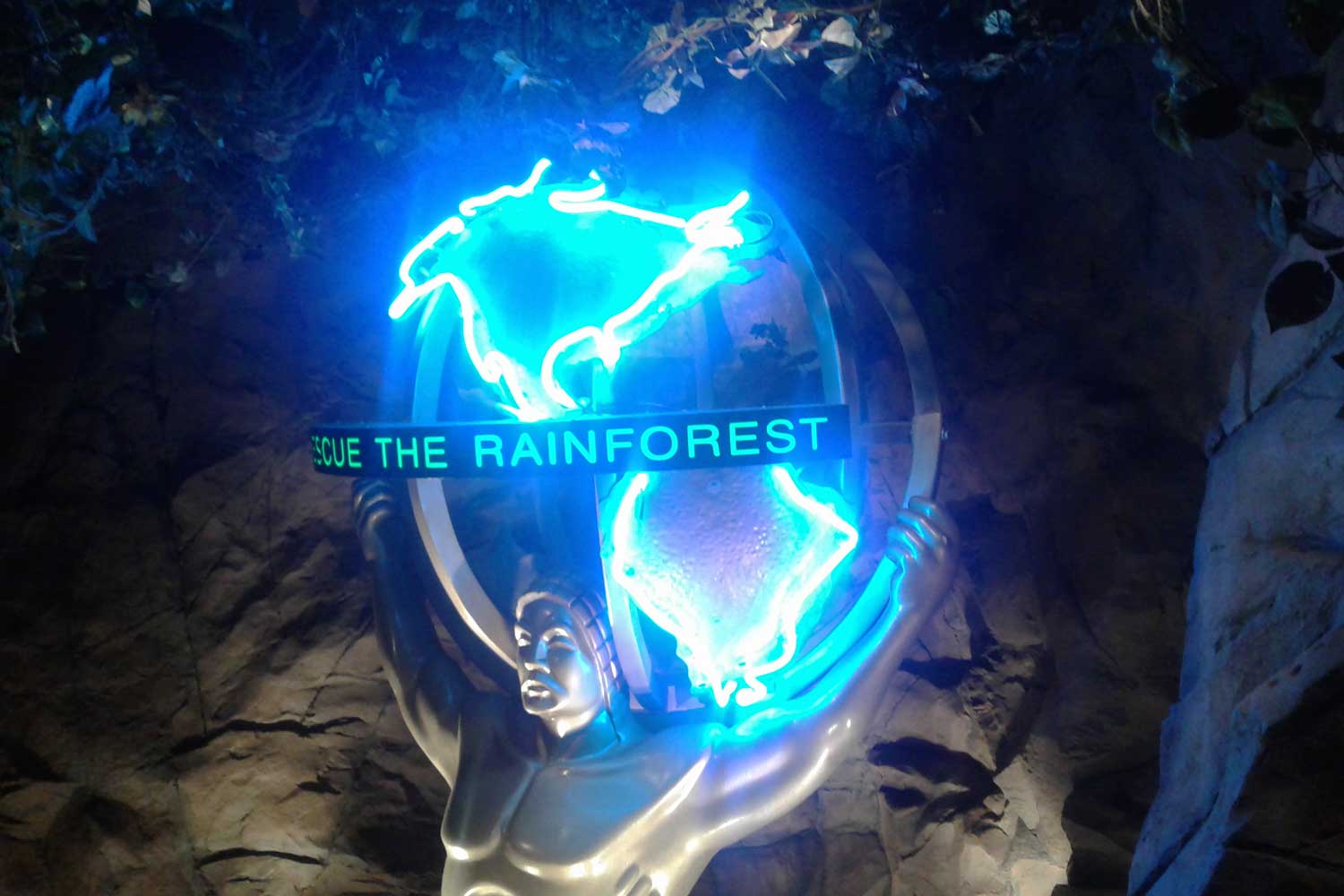 rainforest cafe neon sign repair servic